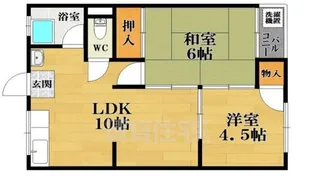 桑田マンション【3階】の間取り