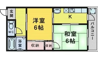 京町第一マンション【5階】の間取り