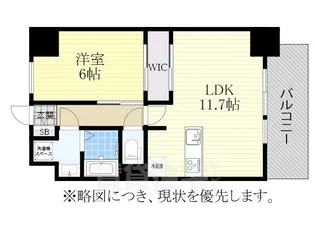 1LDKの間取り画像
