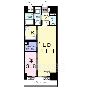 ラフレシール ドゥ【9階】の間取り