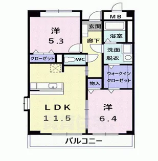 ビエント ナイン【3階】の間取り