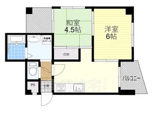 エクシードプラザ豊中【3階】の間取り
