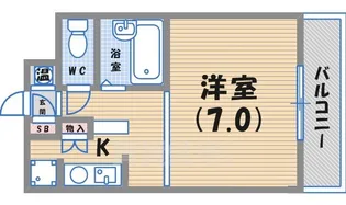 ペアコート仁川【3階】の間取り