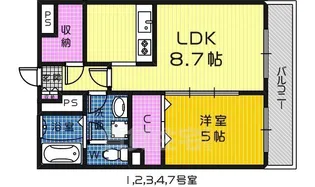 シャルムコート【1階】の間取り