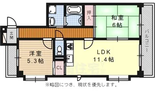 ユニーブル弥富通【3階】の間取り