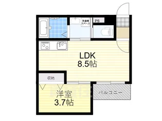 ALEGRIA道明寺2【2階】の間取り