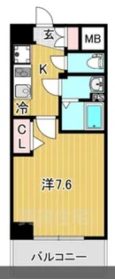 ソルテラス四条堀川【8階】の間取り