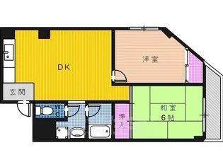 大阪府堺市堺区旭ヶ丘中町1丁【マンション】の間取り