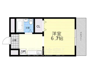 リバーサイドハイツ米田【3階】の間取り