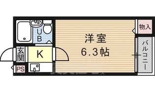 ロイヤルパレス東住吉【2階】の間取り