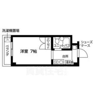 1Kの間取り画像
