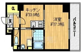 ヴァンヴェルデ西京極【5階】の間取り