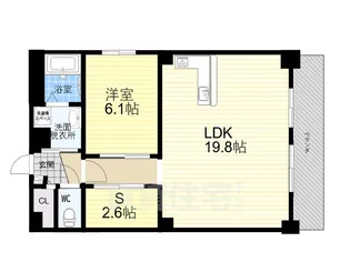 サンテラス西宮【2階】の間取り