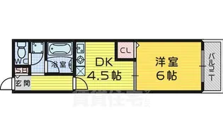 アルデール中百舌鳥【4階】の間取り