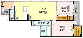 大阪府東大阪市末広町【アパート】の間取り