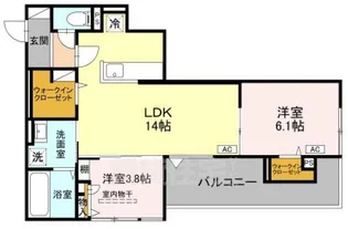大阪府東大阪市末広町【アパート】の間取り