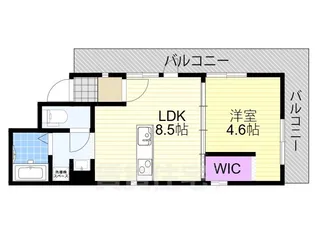 大阪府大阪市淀川区三津屋北1丁目【アパート】の間取り