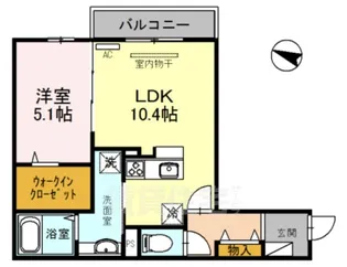 大阪府豊中市南桜塚4丁目【アパート】の間取り