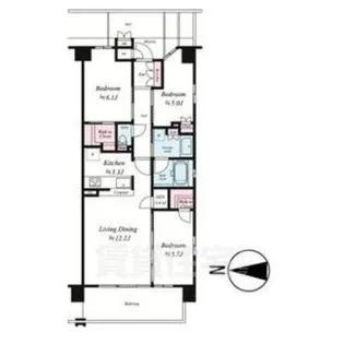 シエリア京都西大路【7階】の間取り