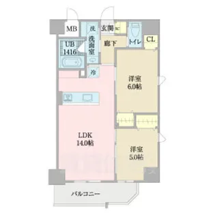 プロシード白壁【4階】の間取り