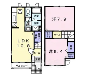 エアリーコート【1階】の間取り