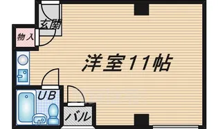 グローバル南豊中【2階】の間取り