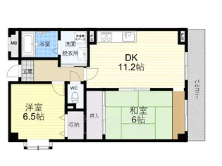 ファミリアル門戸【4階】の間取り