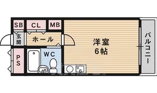エルベコート針中野【1階】の間取り