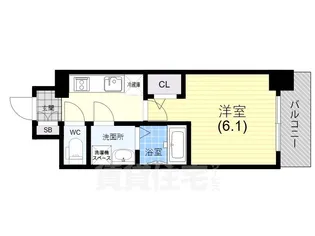 1Kの間取り画像