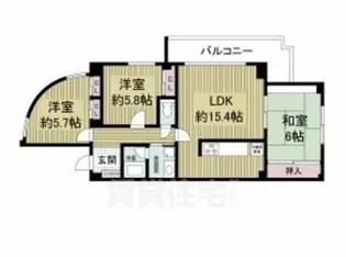 S-RESIDENCE夙川【2階】の間取り