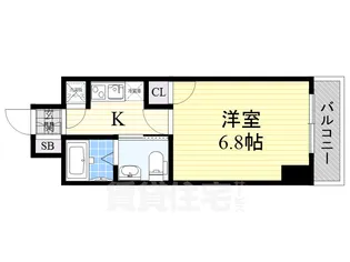 レジュールアッシュPREMIUM TWIN-2【15階】の間取り