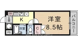 1Kの間取り画像