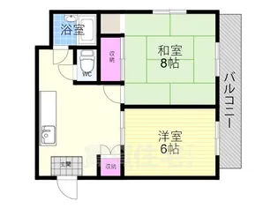 叡山荘【4階】の間取り