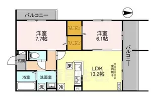 ヴァンソレイユ二条(仮称 D-ROOM京都市中京区西ノ京)【1階】の間取り