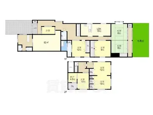 滋賀県彦根市稲枝町【一戸建】の間取り
