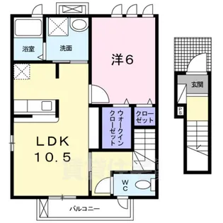 ルミエール上条【2階】の間取り