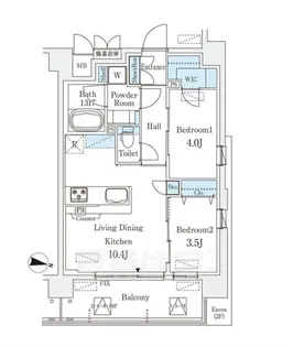 STANDZ新大阪【4階】の間取り