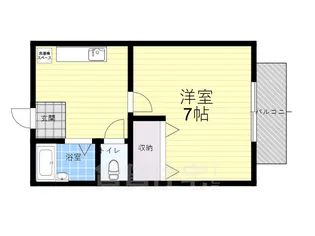 シードル甲東園【2階】の間取り