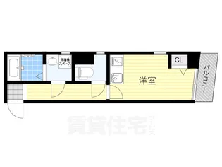 パークス東三国【4階】の間取り