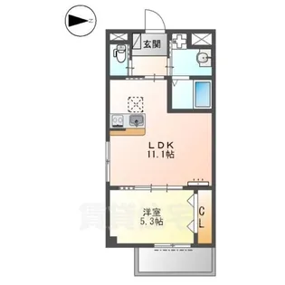 メゾン・ド・アンジュ【1階】の間取り