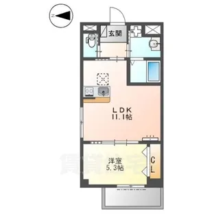 メゾン・ド・アンジュ【1階】の間取り