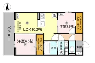 滋賀県大津市瀬田2丁目【アパート】の間取り