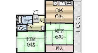 第二末広ハイツ【1階】の間取り