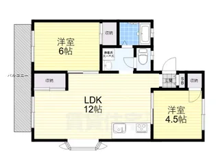 セジュール西ノ京【2階】の間取り