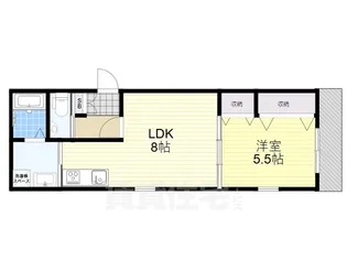 1LDKの間取り画像