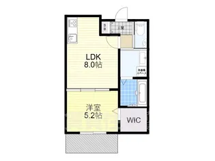 1LDKの間取り画像