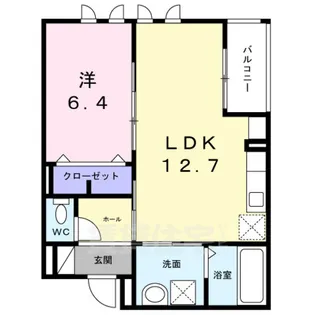 「フォルトゥーナ龍安寺」【2階】の間取り