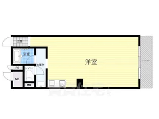 プラザ新大阪【1階】の間取り