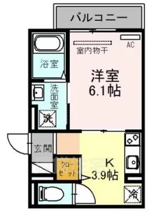 大阪府堺市堺区中安井町1丁【アパート】の間取り