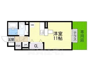 大阪府堺市中区東山【アパート】の間取り